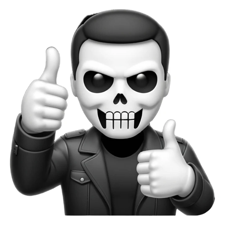 Emogi punisher giving thumbs up sticker