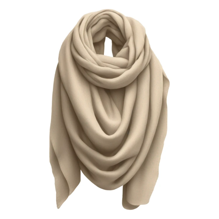 Beige scarf  sticker