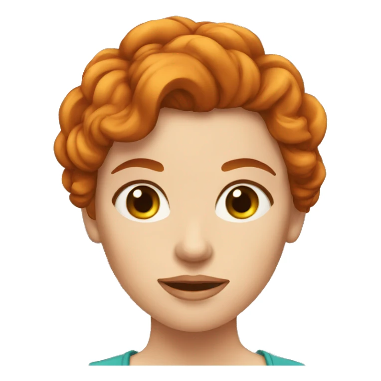 Femme rousse énervé  sticker