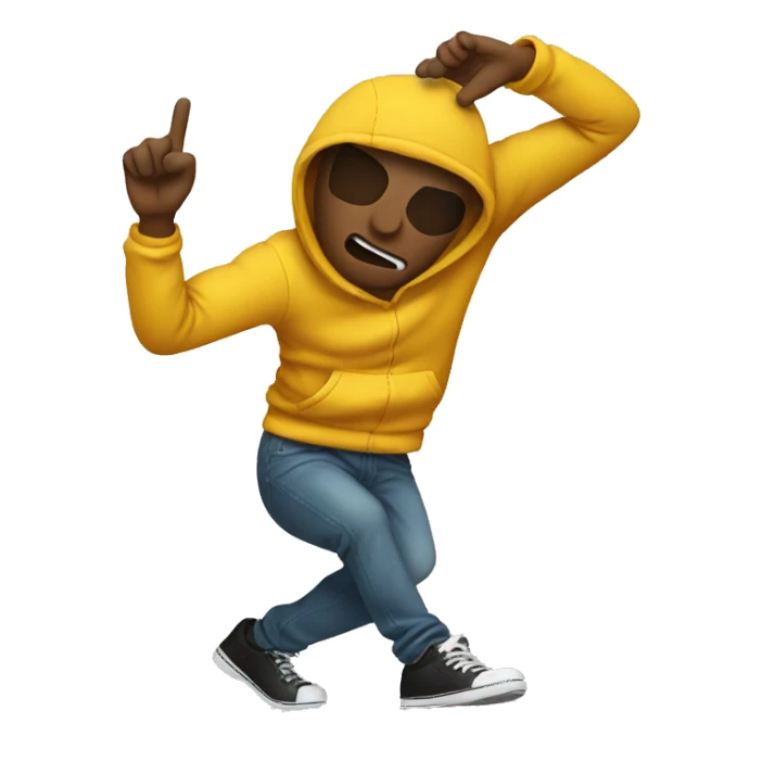 dabbing emoji sticker