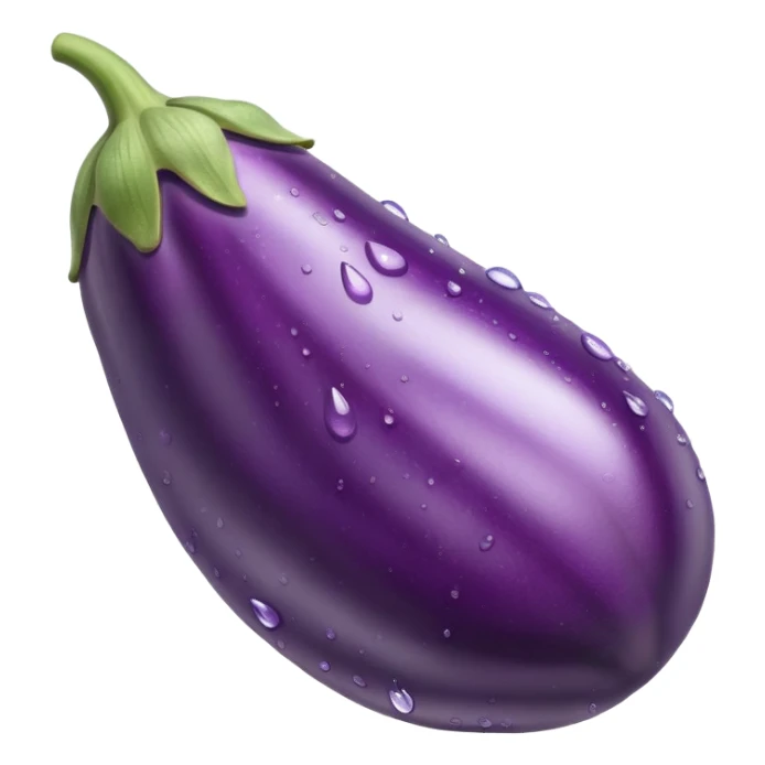 eggplant with water sticker