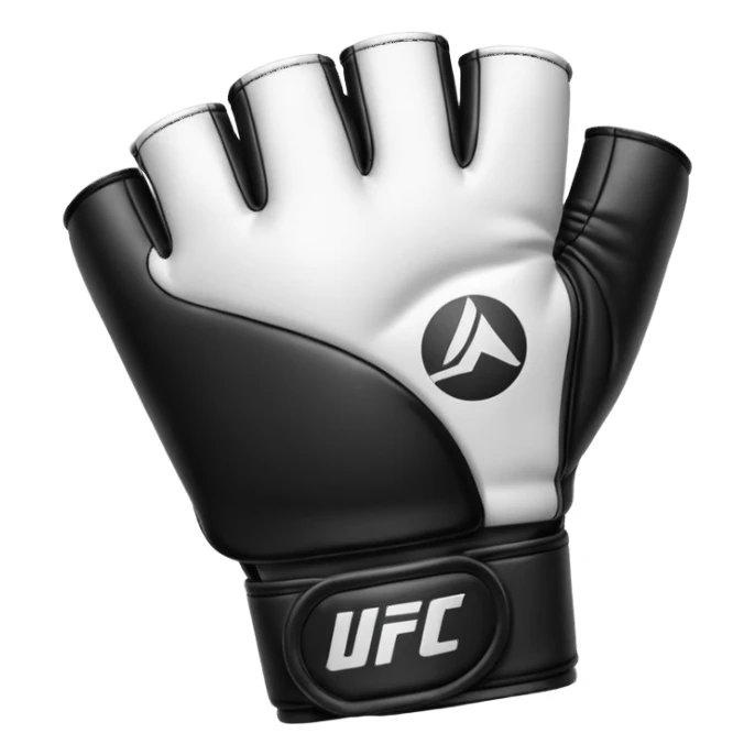 Black and white UFC Glove sticker