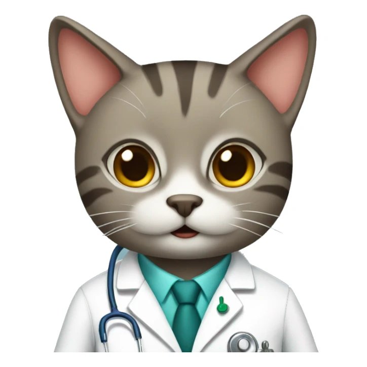 Cat doctor sticker