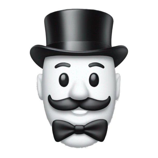  monopoly man's head sticker