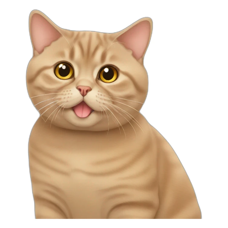 cinnamon thick british shorthair sticker