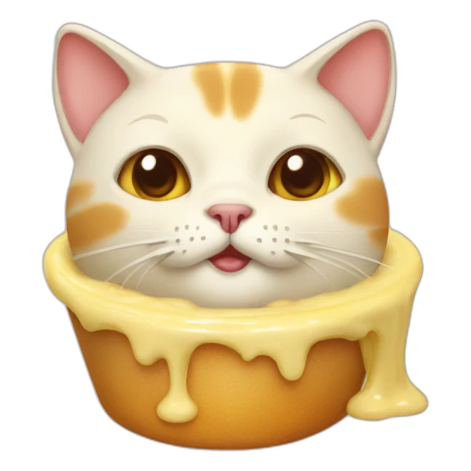 custard cat sticker