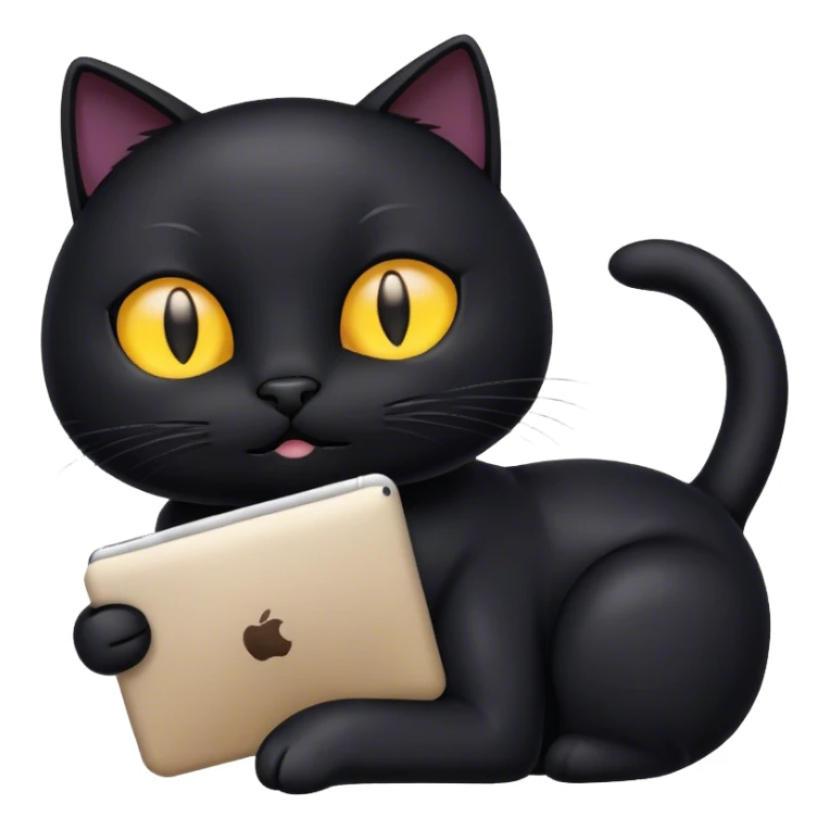 black cat coding  sticker
