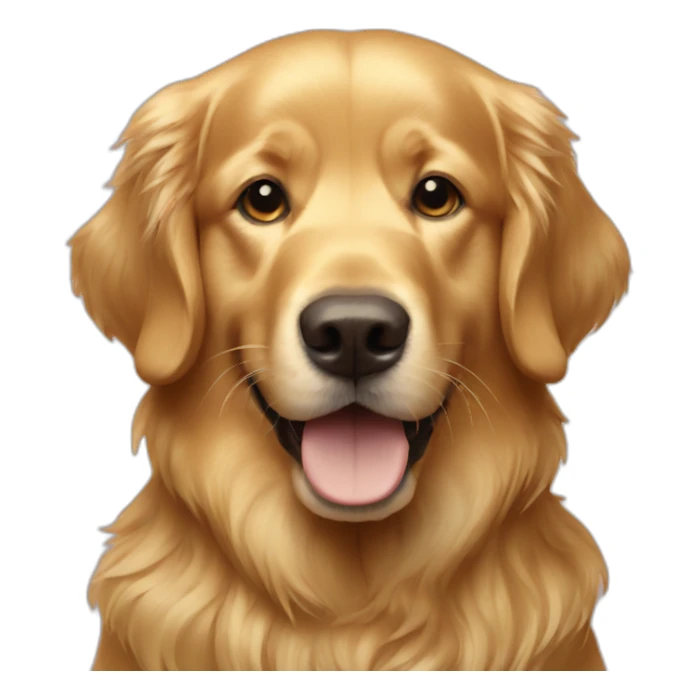 Golden retriever gold sticker