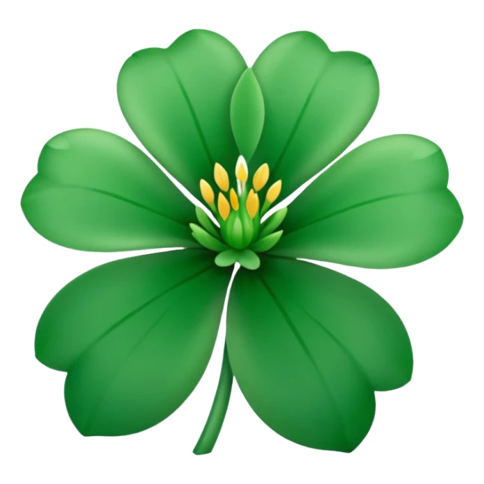 detailed Green flower sticker