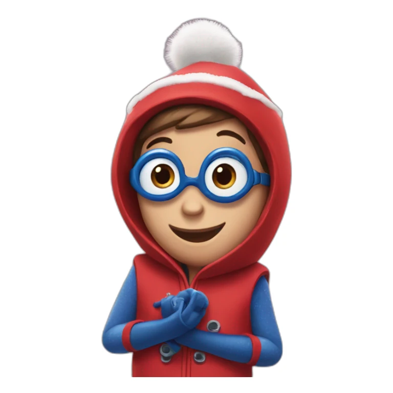 finding dory wEARING SANTS SUIT sticker