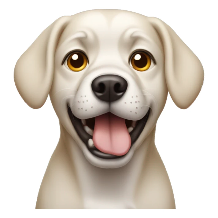 Dog with shocking face sticker