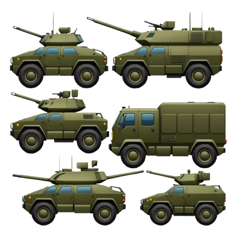 vehicles for soldiers and army sticker