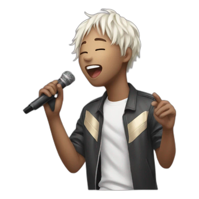 Suga singing in concert sticker