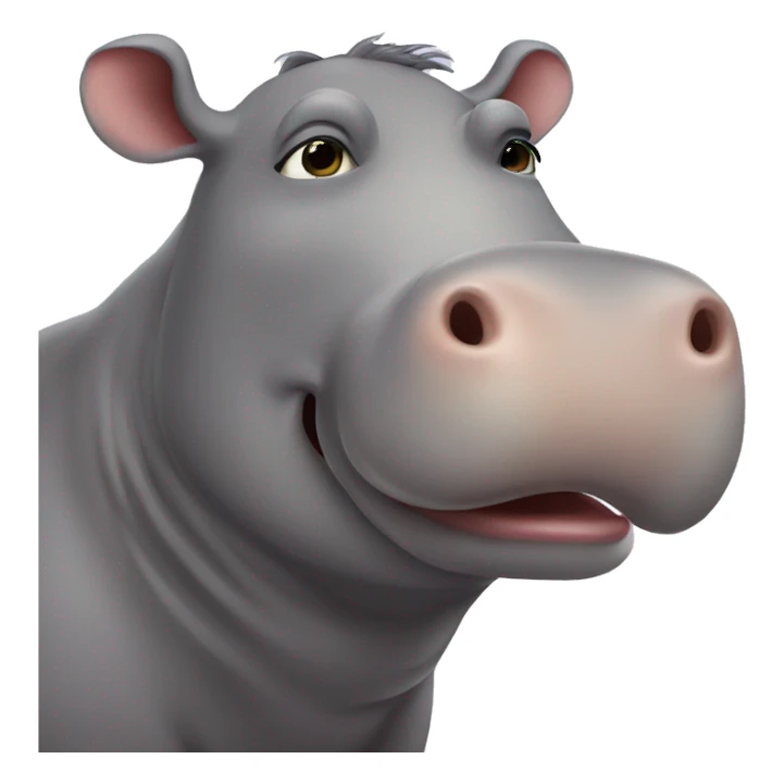 moo dang hippo sticker