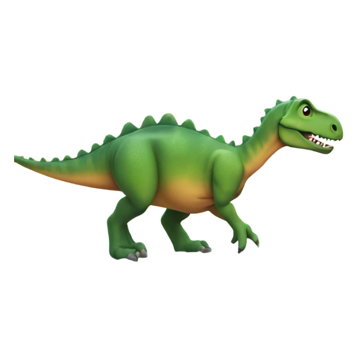 A dinosaur at a beach sticker