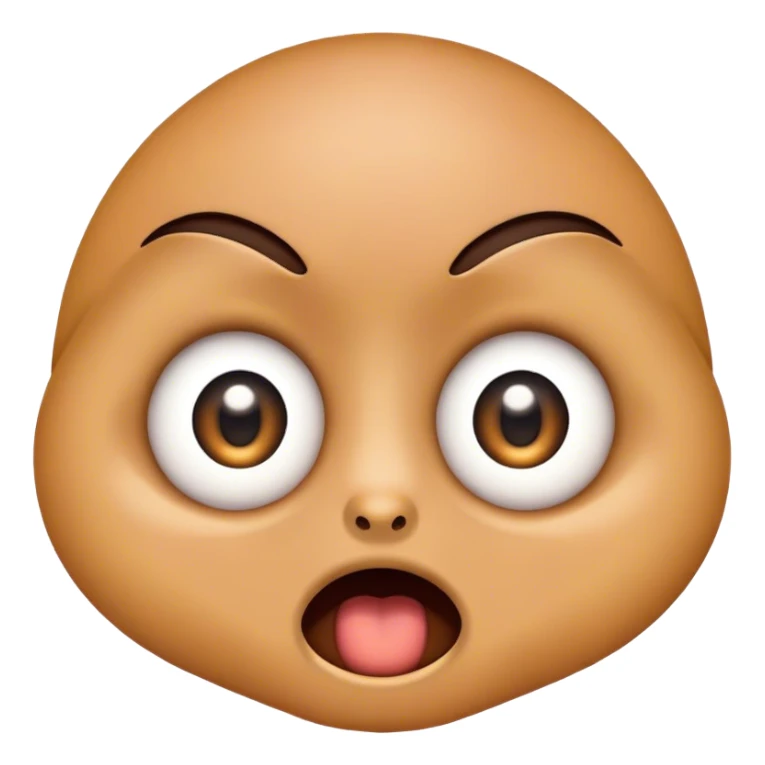Stunned surprised emoji sticker