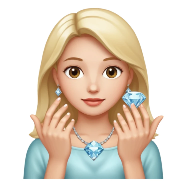 fingers holding a diamond engagement ring  sticker