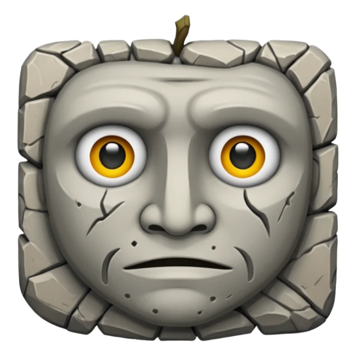 Cara de pedra sticker