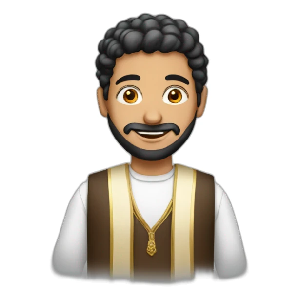 Guy with dishdasha Arabic suit sticker