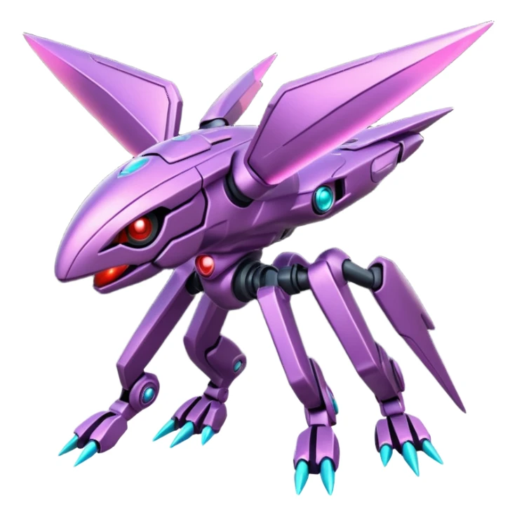Futuristic Genesect-Heracross-Vikavolt fusion sticker