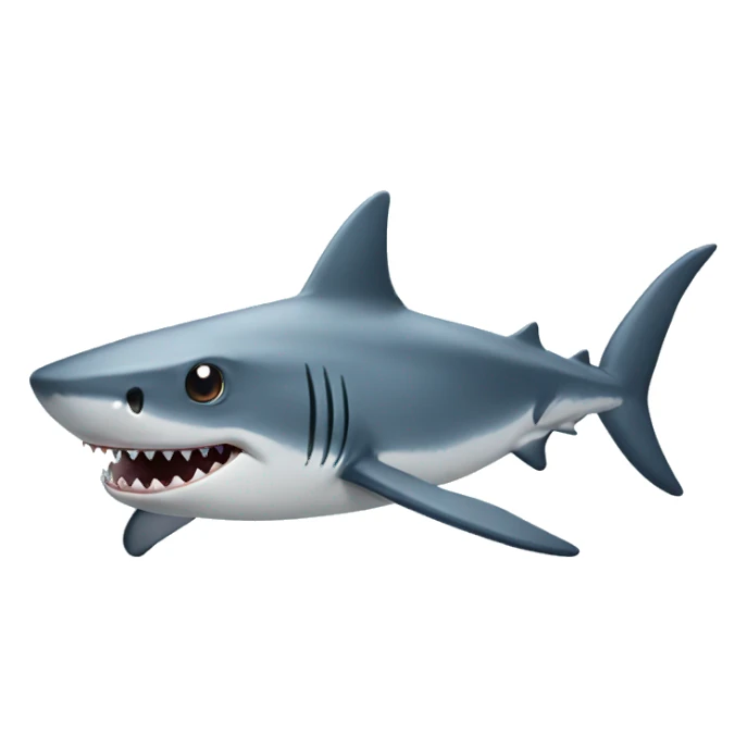 Shark with star eyes sticker