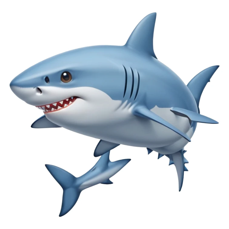 Tiburón con zapatos azules  sticker