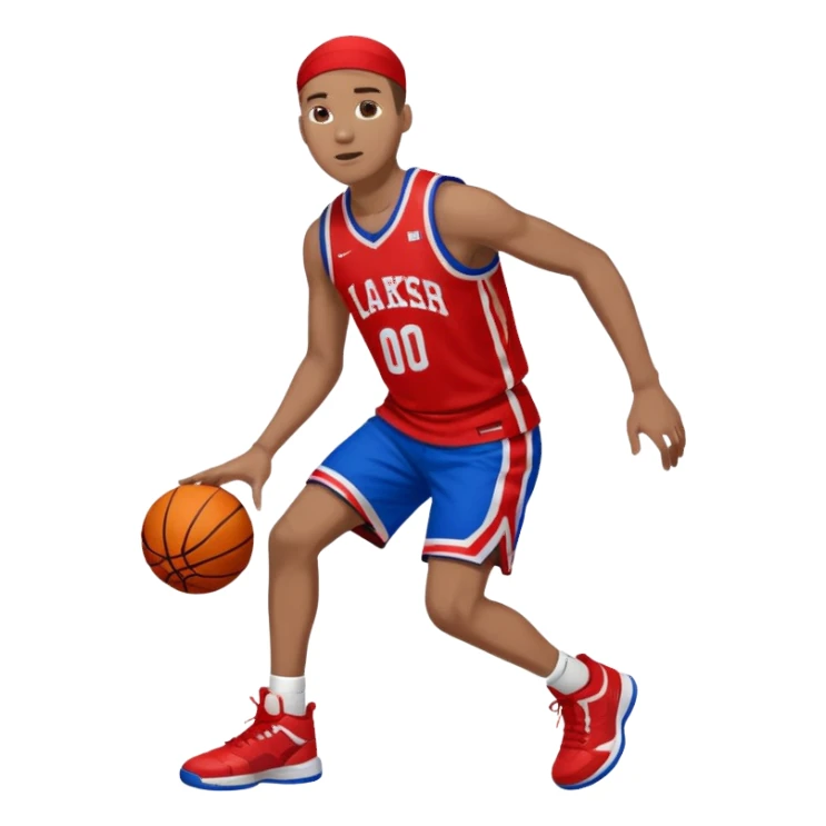 basketball player (#00A3E0) and red (#F9423A) sticker