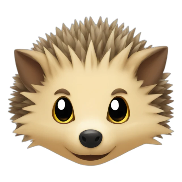 hedgehog pokemon face sticker