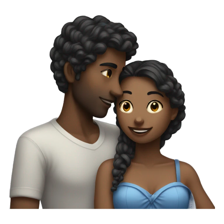 Blue romance sticker