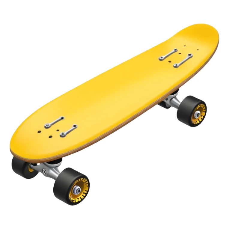 Skate board, yellow sticker
