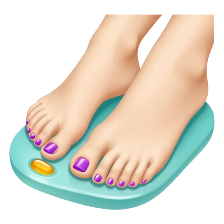 pedicure on pretty feet sticker