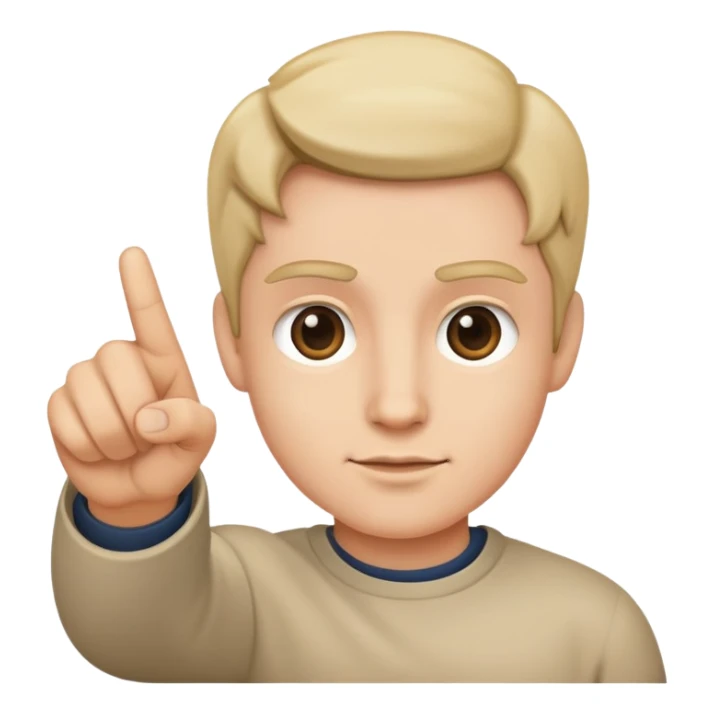 pointing ourself sticker