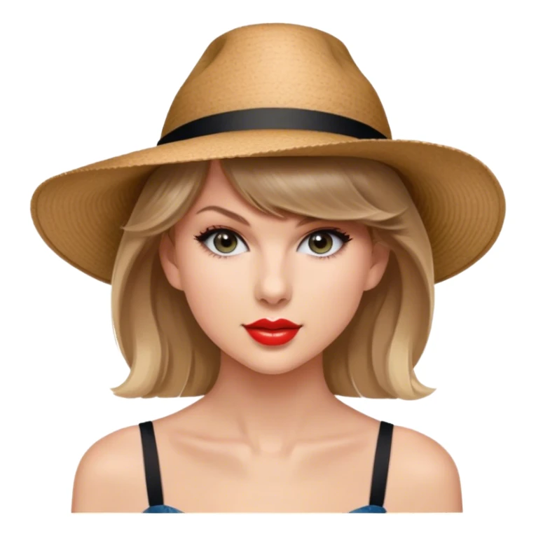 tailor swift in a hat sticker