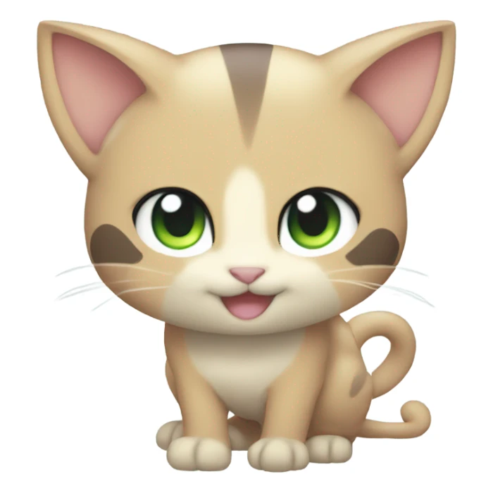 mew from pokemon smirking sticker