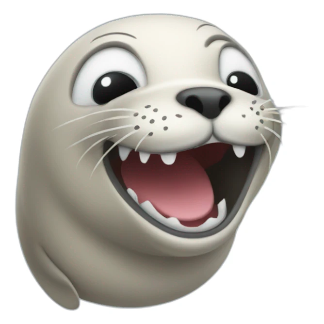 laughing seal sticker