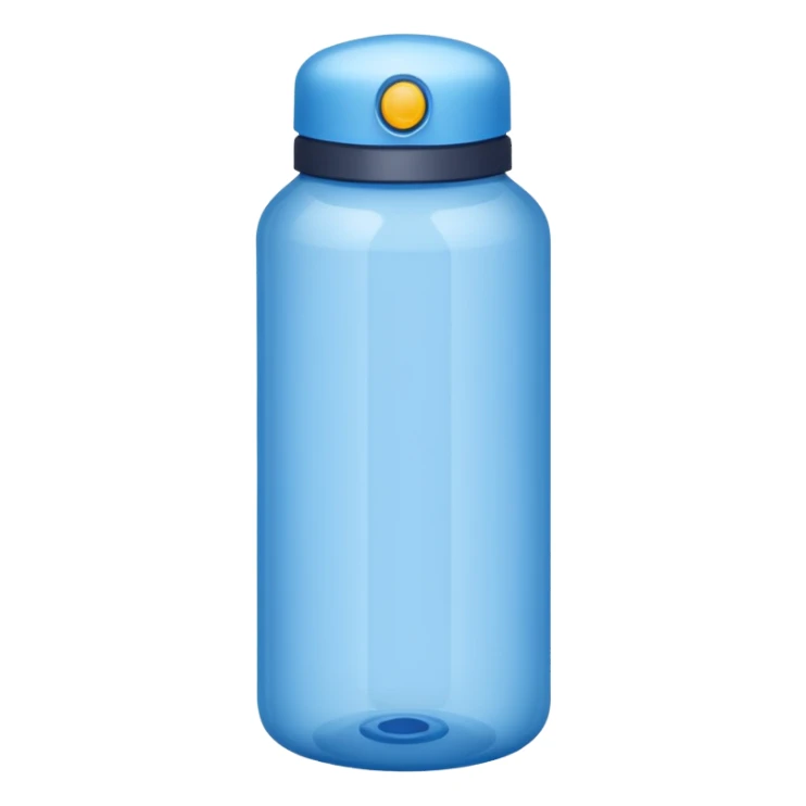 Blue water bottle sticker