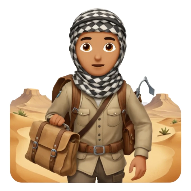 Desert Nomad Traveler sticker
