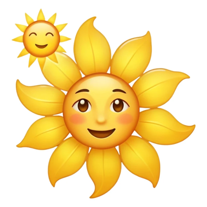 Sunshine. Says good morning sticker