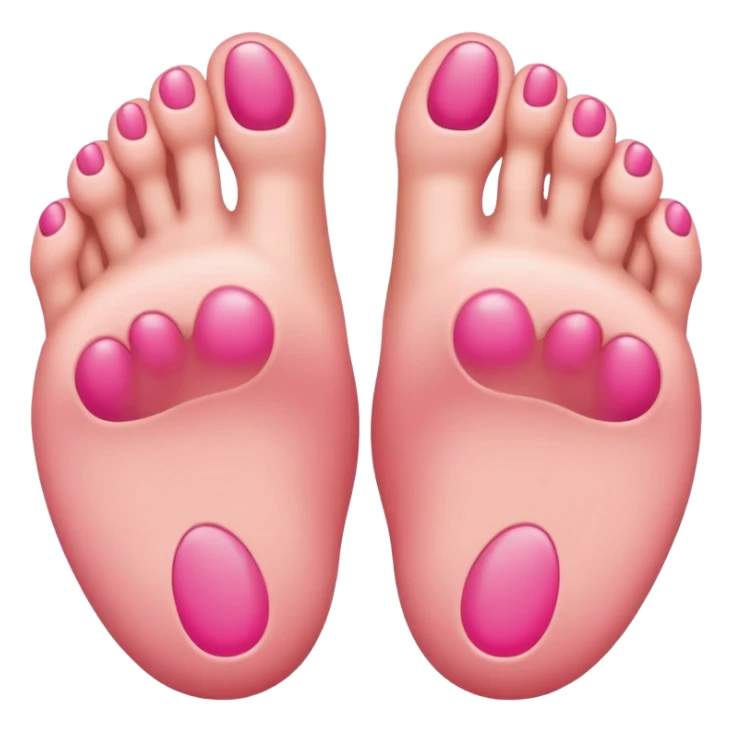 cartoon foot with toes sticker