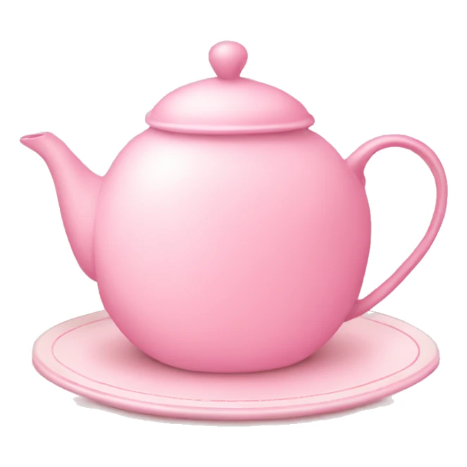 Light pink tea tray sticker