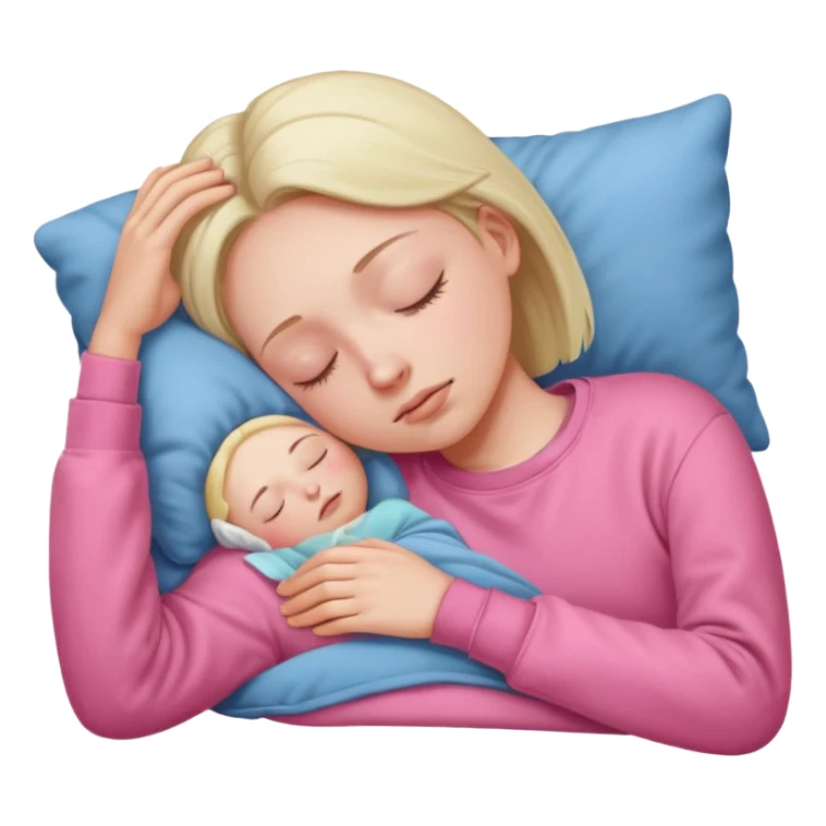 sleeping pink sweatshirt sticker
