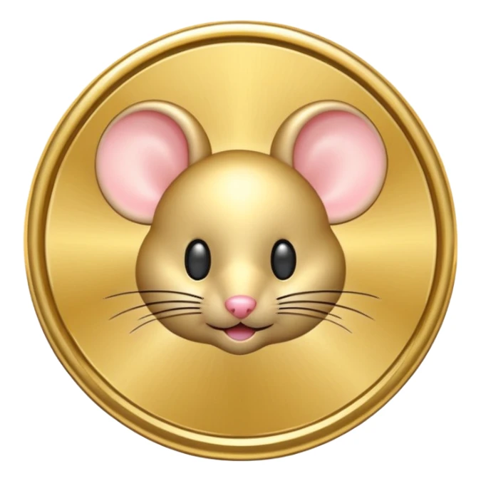 mouse coin sticker