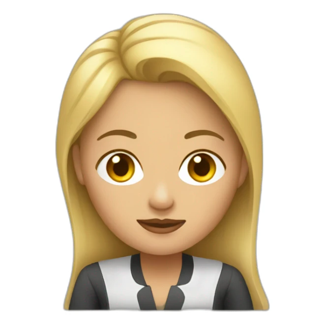 Mujer rubia mayor sticker