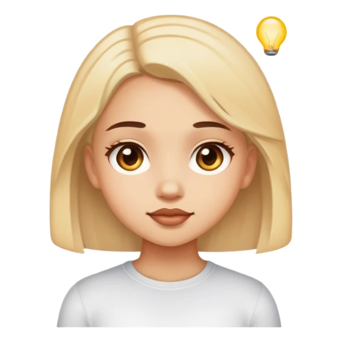 girl with a side picture  sticker