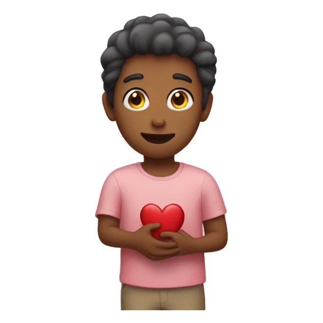 Holding a heart in hand sticker