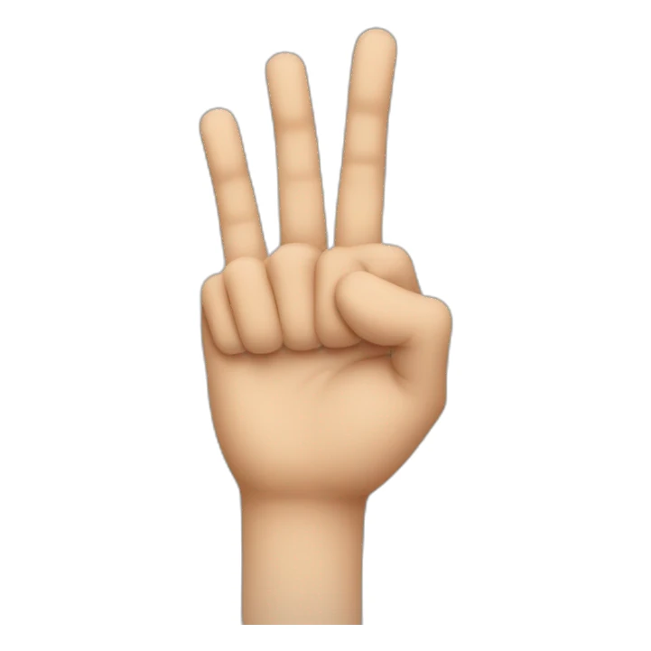 forefinger to right sticker