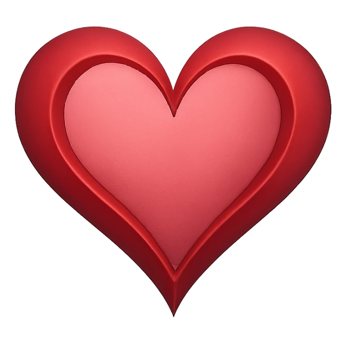 romantic heart sticker