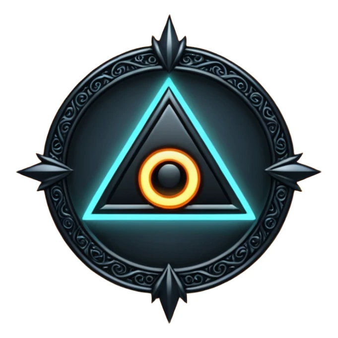 Make a blacj magic symbol sticker