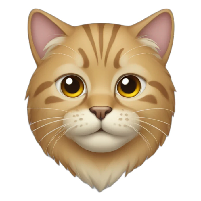 cat with beard sticker