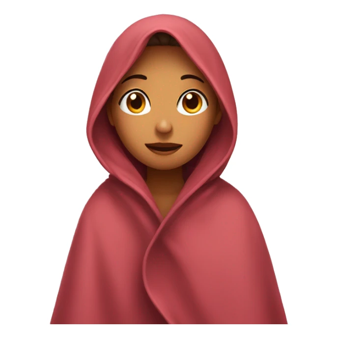 girl under blanket sticker
